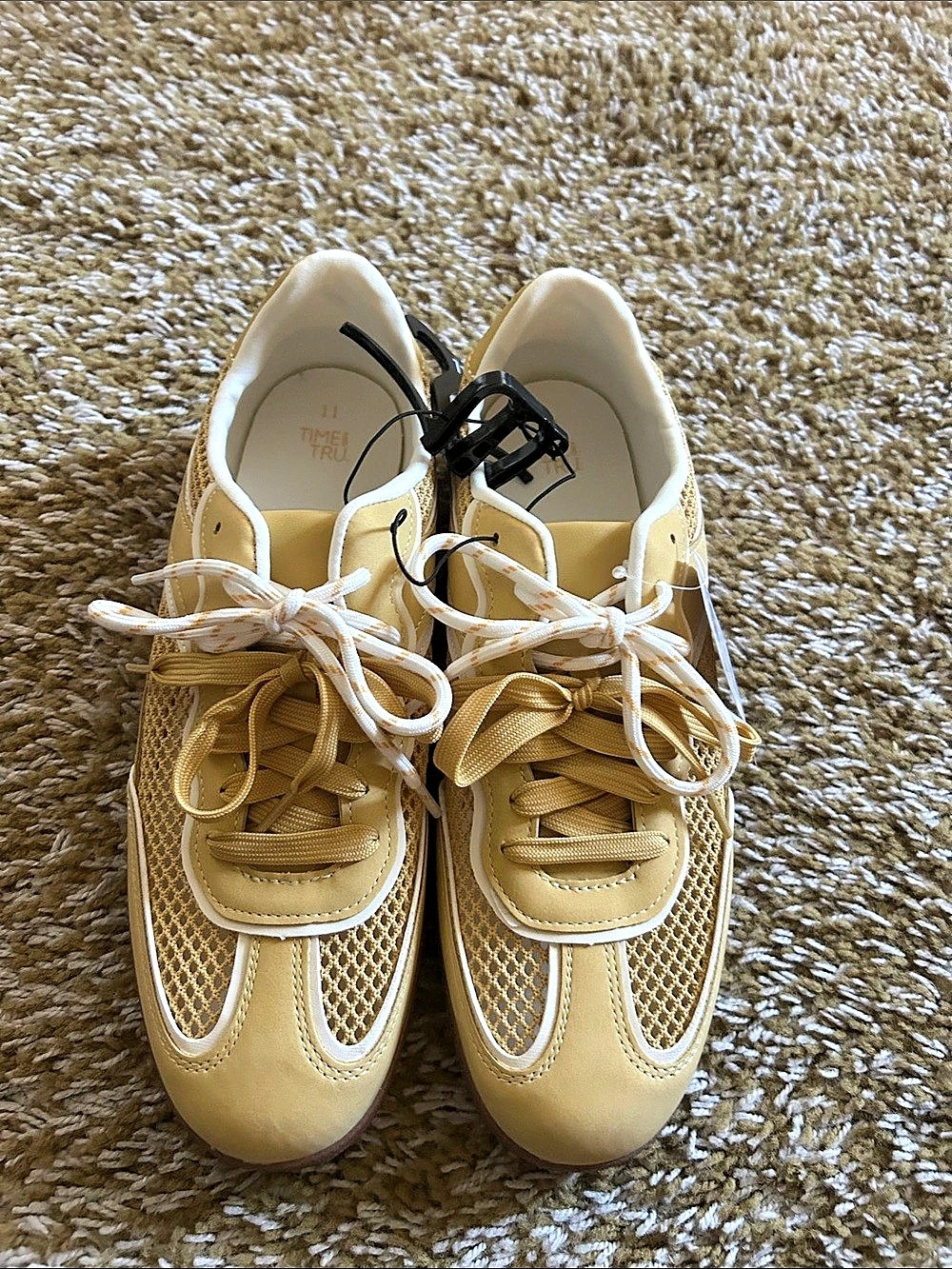 Women's Yellow & White Sneakers US 11 NWT